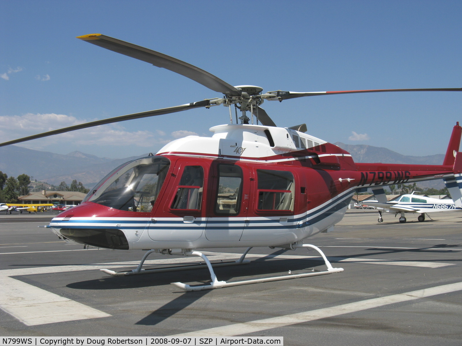 N799WS, 2002 Bell 407 C/N 53538, 2002 Bell 407, one Rolls Royce 250-C47B turboshaft rated at 813 shp for takeoff, 701 shp continuous