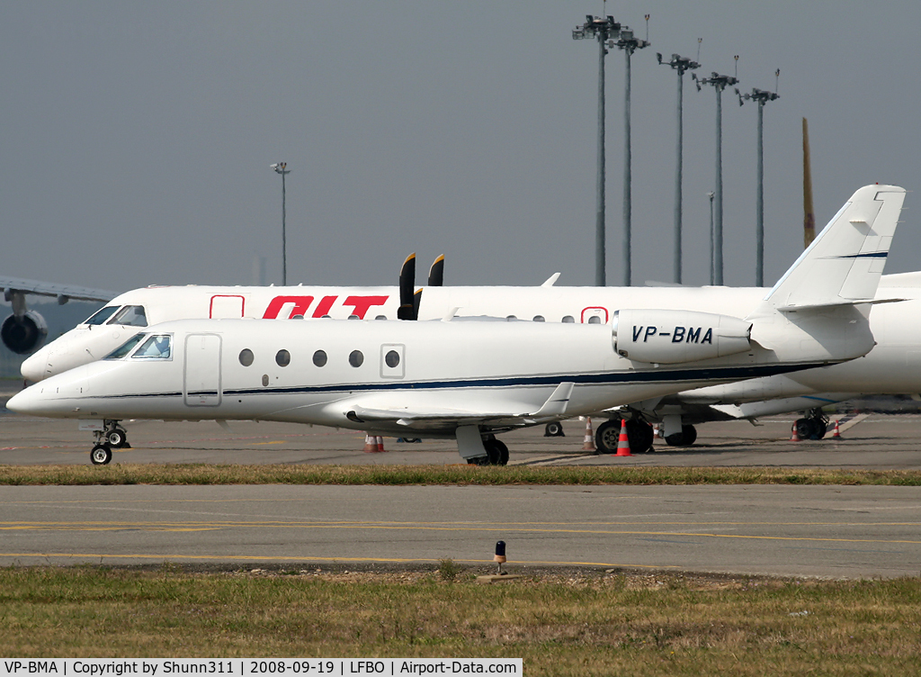 VP-BMA, 2007 Israel Aircraft Industries Gulfstream G150 C/N 228, Parked at the General Aviation area...