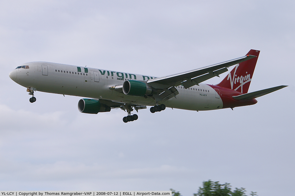 YL-LCY, 1991 Boeing 767-3Y0/ER C/N 24952, Virgin Nigeria Airways Boeing 767-300