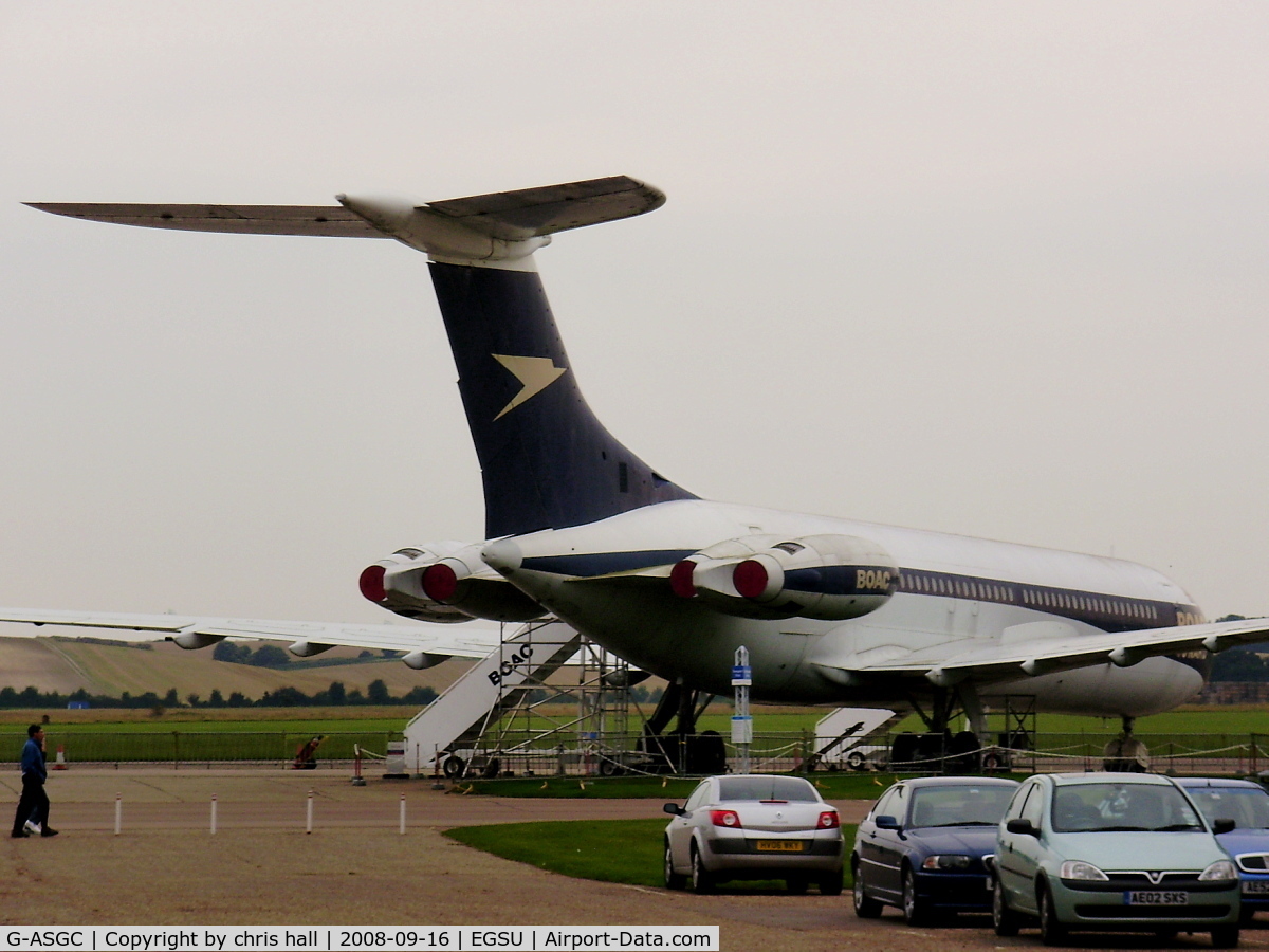 G-ASGC, 1965 BAC Super VC10 Srs 1151 C/N 853, Preserved by the Duxford Aviation Society in BOAC colour scheme