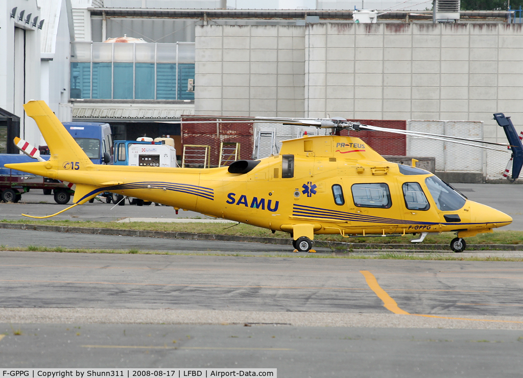 F-GPPG, Agusta A-109E Power C/N 11133, Parked at his home base...