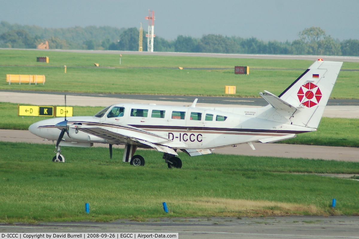 D-ICCC, 1990 Reims F406 Caravan II C/N F406-0050, Cessna 500 Citation - taxiing