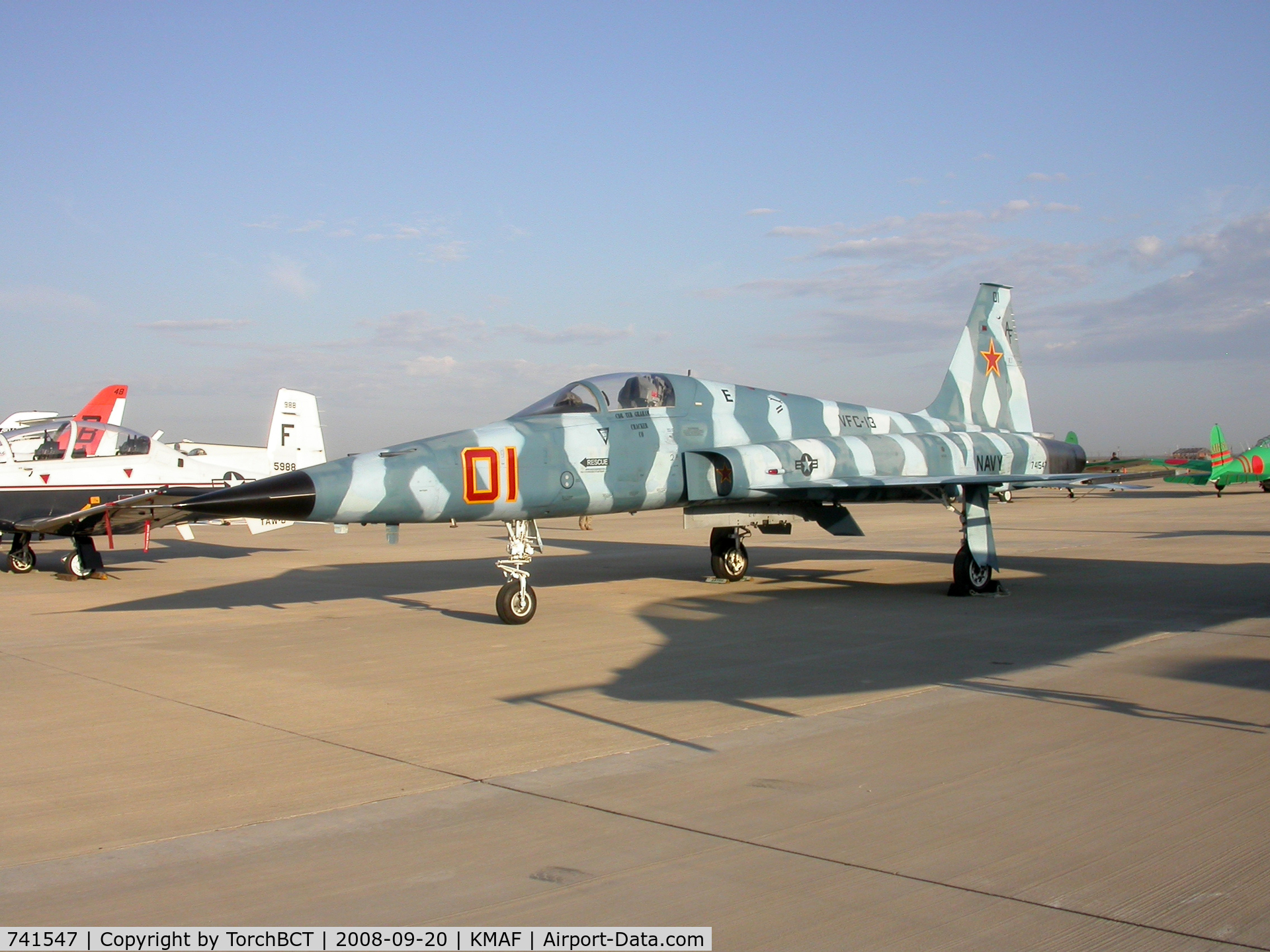 741547, 1974 Northrop F-5E Tiger II C/N R.1205, VFC-13 Tiger II @ KMAF for Fina-CAF Airsho 2008.