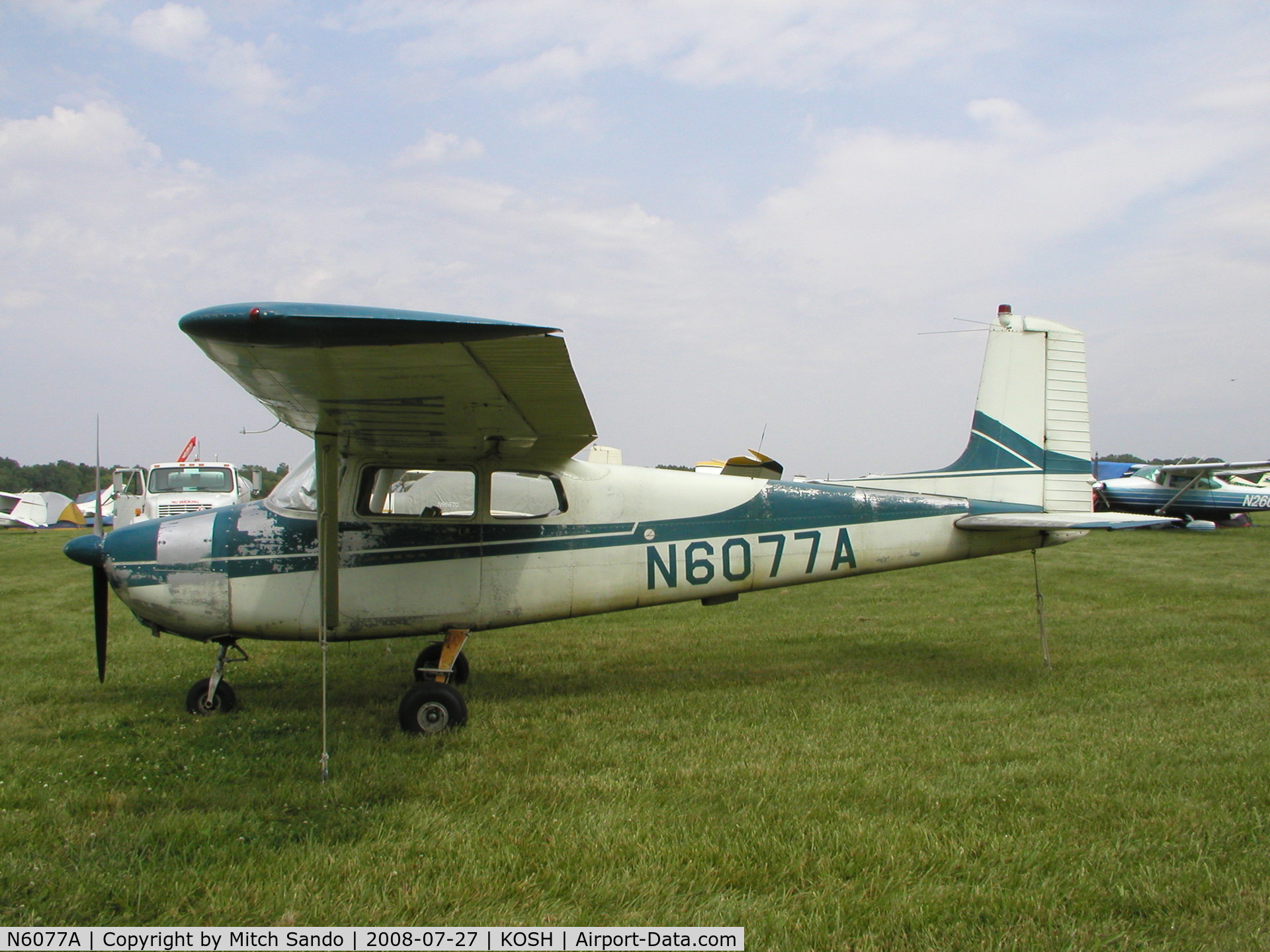 N6077A, 1956 Cessna 172 C/N 28677, EAA AirVenture 2008.