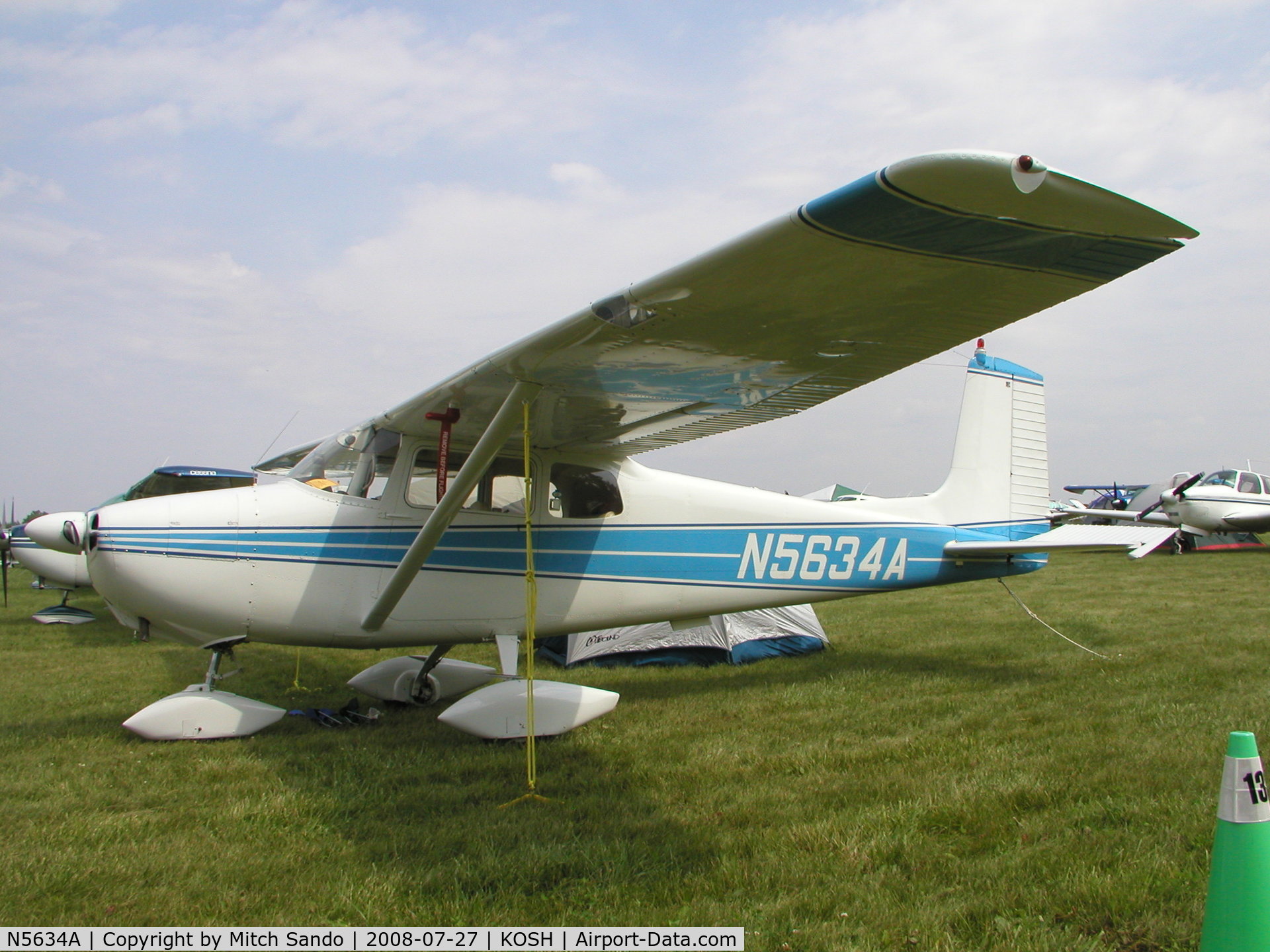 N5634A, 1956 Cessna 172 C/N 28234, EAA AirVenture 2008.