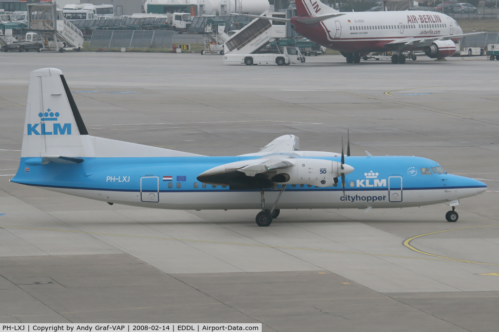 PH-LXJ, 1992 Fokker 50 C/N 20270, KLM F50