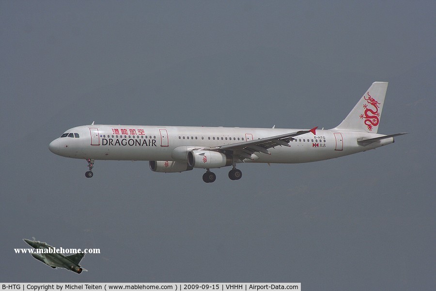 B-HTG, 2002 Airbus A321-231 C/N 1695, Dragonair