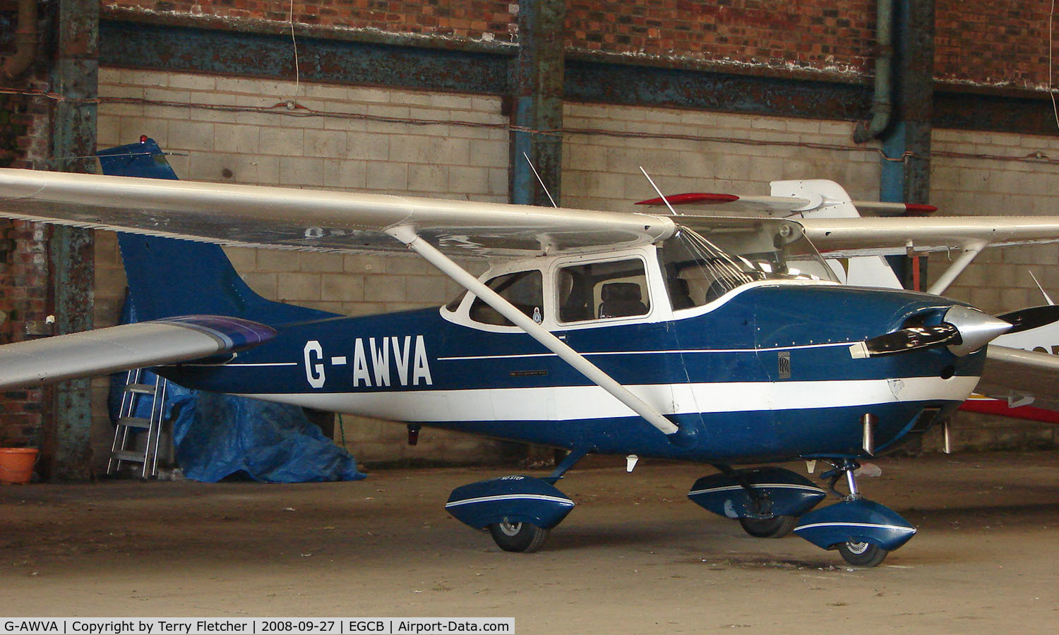 G-AWVA, 1968 Reims F172H Skyhawk C/N 0597, Cessna F172H photographed at Manchester Barton Open Day in Sept 2008
