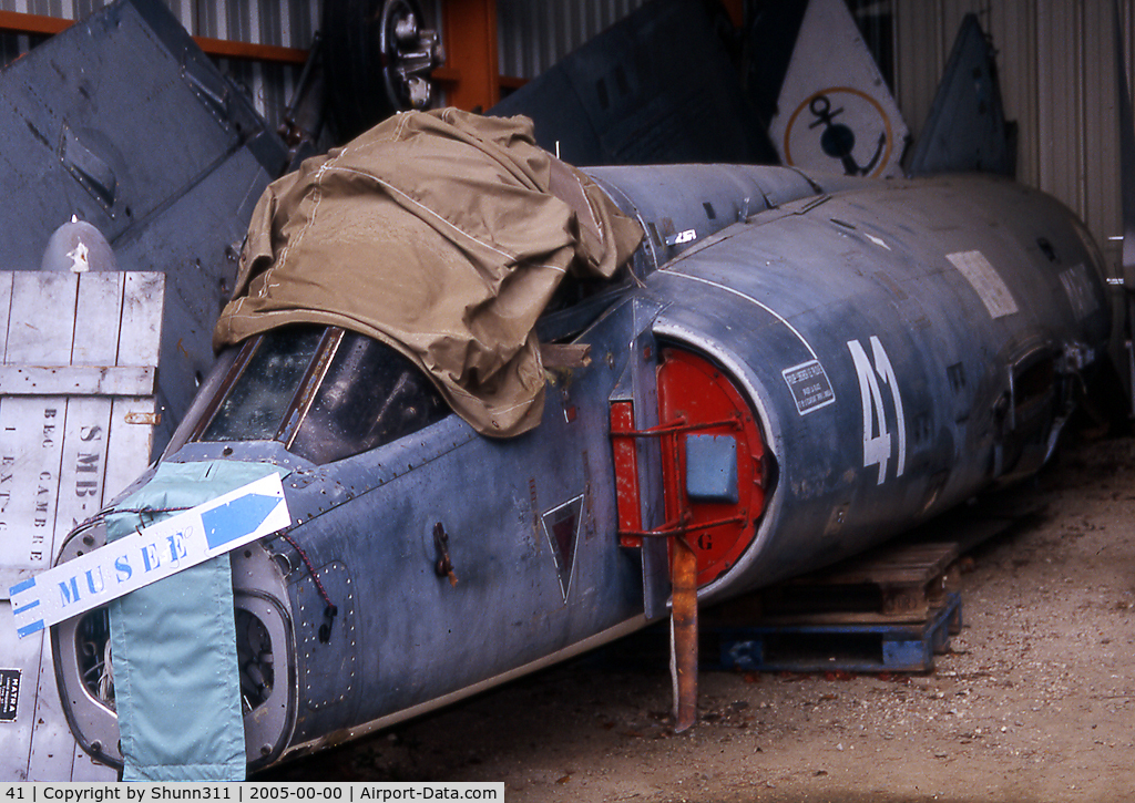 41, Dassault Etendard IV.M C/N 41, Etendard 4A preserved in this small Museum...