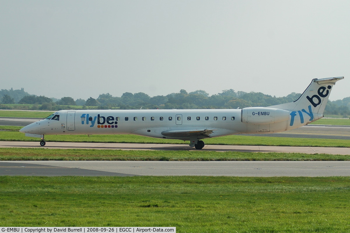 G-EMBU, 2001 Embraer EMB-145EU (ERJ-145EU) C/N 145458, Flybe - Taxiing
