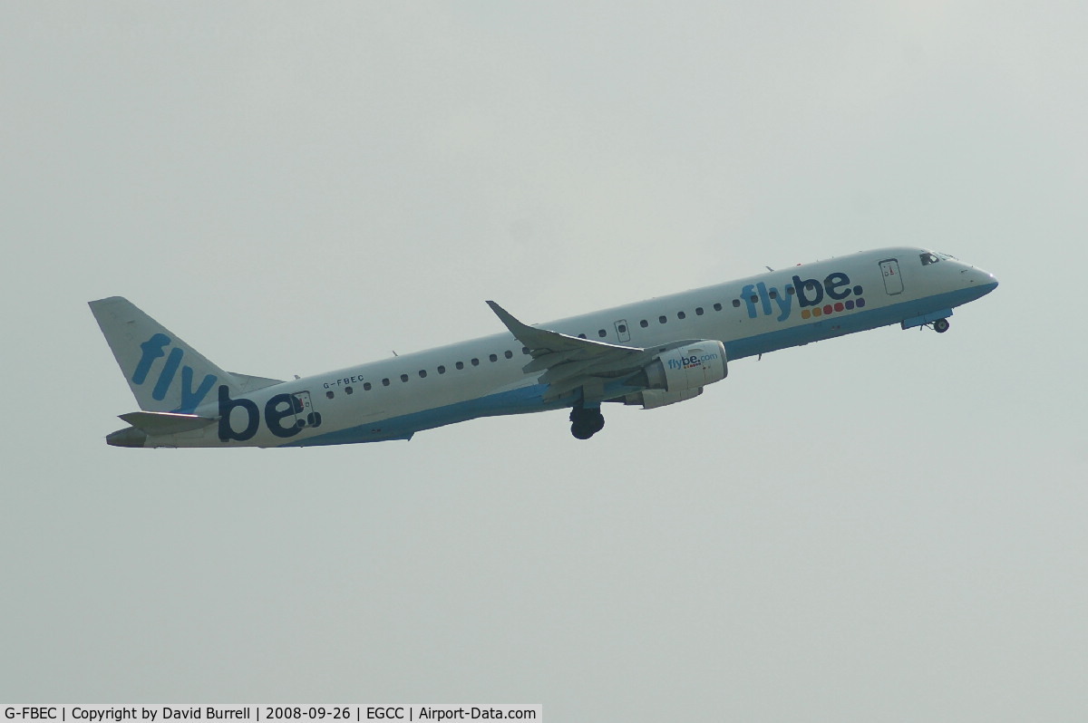 G-FBEC, 2006 Embraer 195LR (ERJ-190-200LR) C/N 19000069, Flybe - Taking Off