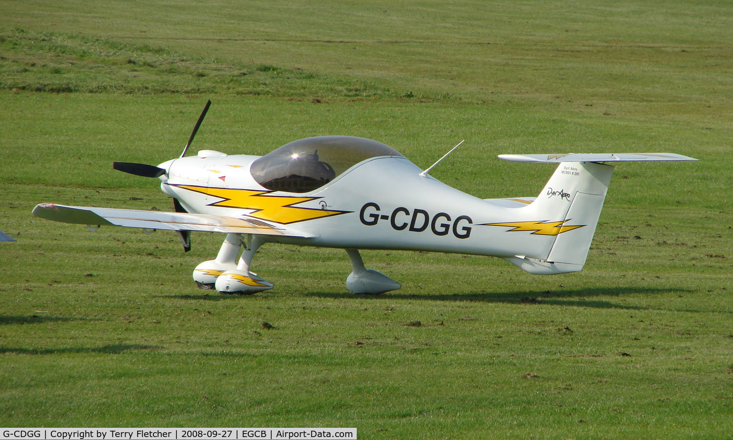 G-CDGG, 2004 Dyn'Aero MCR-01 Club C/N PFA 301A-14267, photographed at Manchester Barton Open Day in Sept 2008