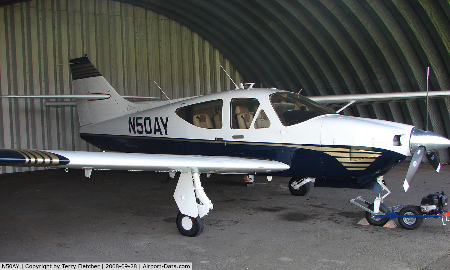 N50AY, 1979 Rockwell Commander 114A C/N 14527, Rockwell 114A at a quiet Cambridgeshire  airfield