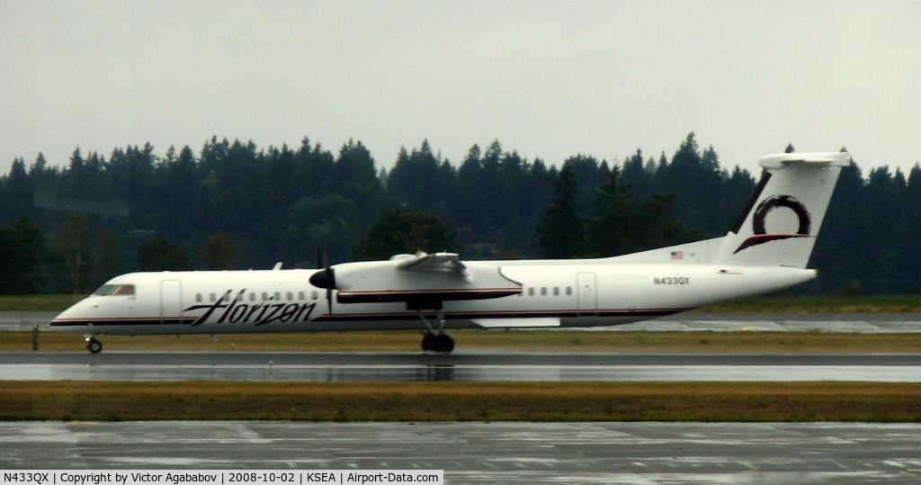 N433QX, 2008 Bombardier DHC-8-402 Dash 8 C/N 4210, At Seattle Tacoma