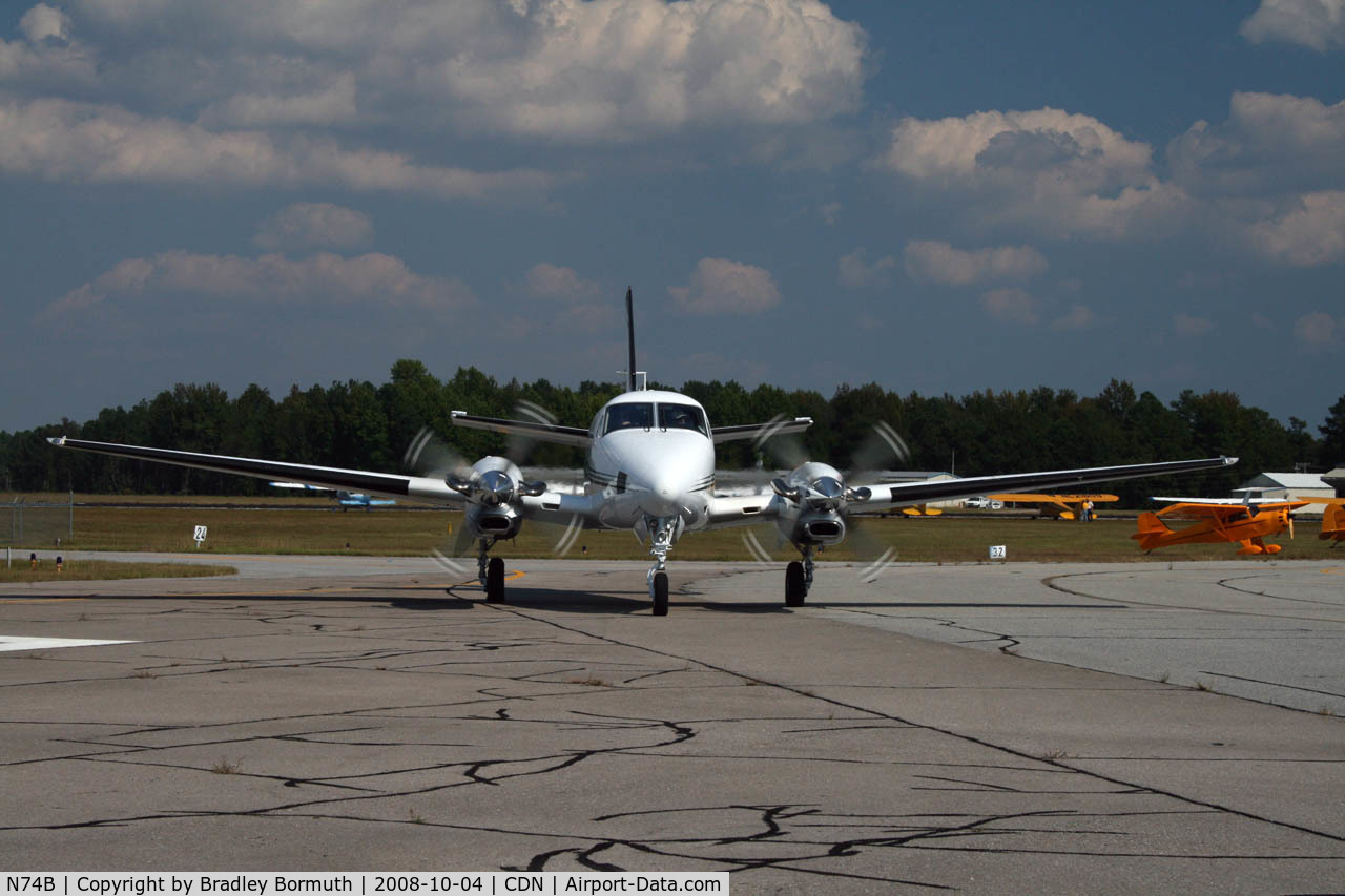N74B, Raytheon C90GT King Air C/N LJ-1766, Taken during the 2008 VAA Chapter 3 Fly-In at Camden, SC.