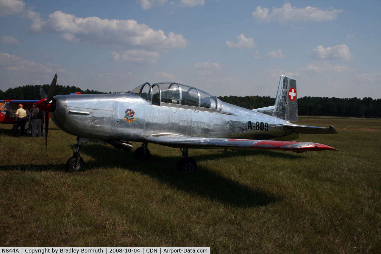N844A, 1952 Pilatus P3-03 C/N 326-8, Taken during the 2008 VAA Chapter 3 Fly-In at Camden, SC.