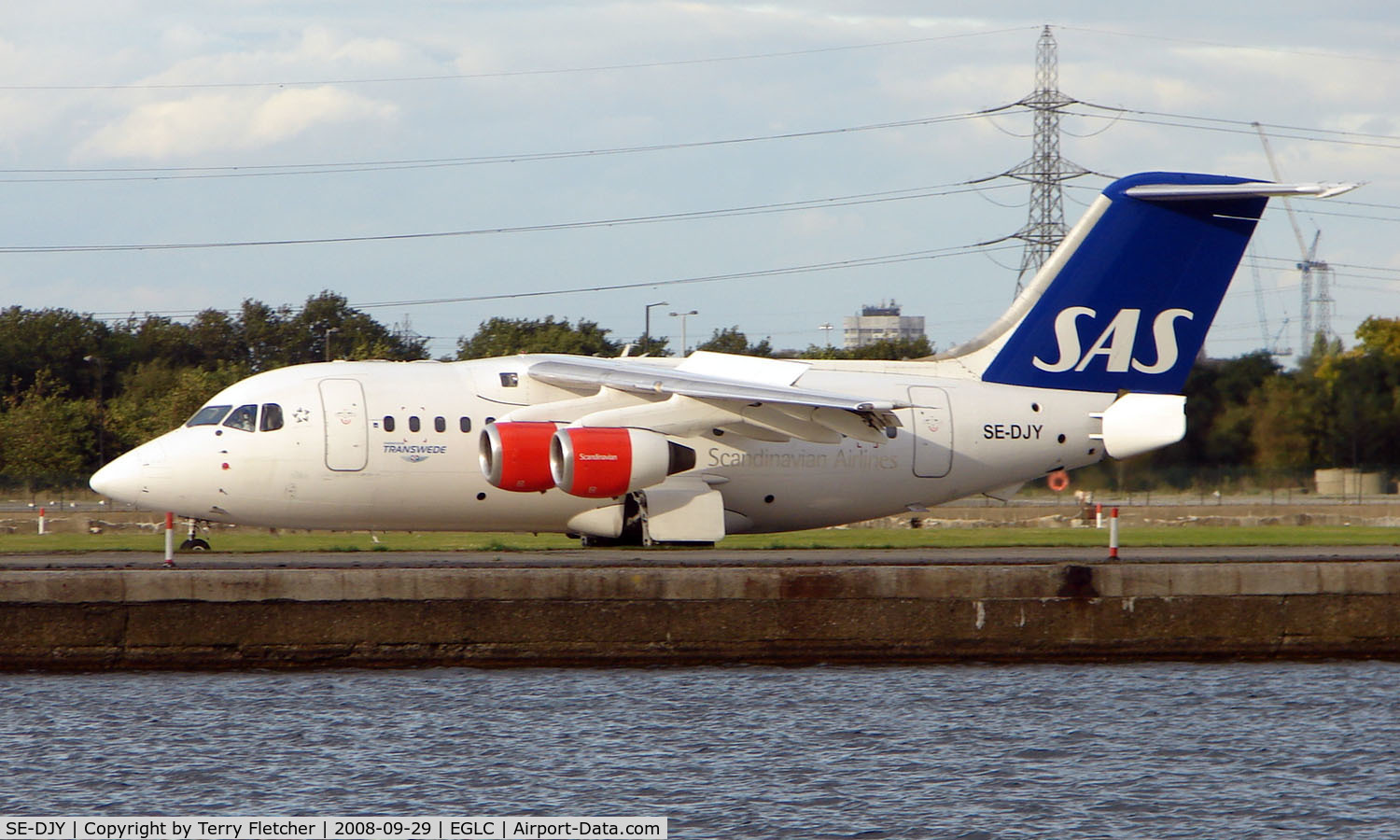 SE-DJY, 1993 British Aerospace Avro 146-RJ70 C/N E1224, SAS Bae 146  in London City