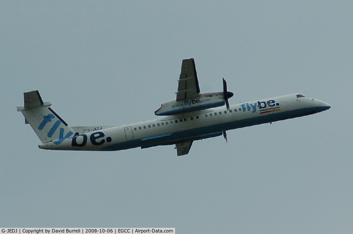 G-JEDJ, 2002 De Havilland Canada DHC-8-402Q Dash 8 C/N 4058, Flybe - Taking Off