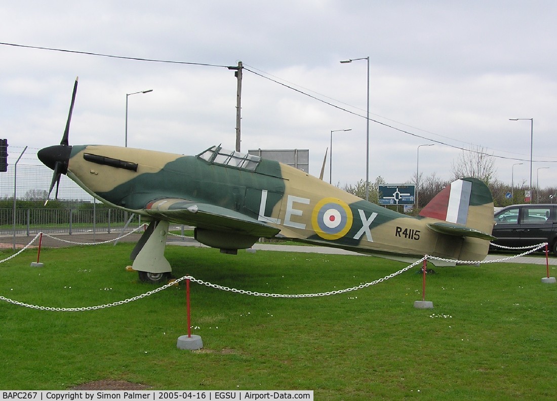 BAPC267, Hawker Hurricane Replica C/N BAPC.267, Hurricane replica at Duxford