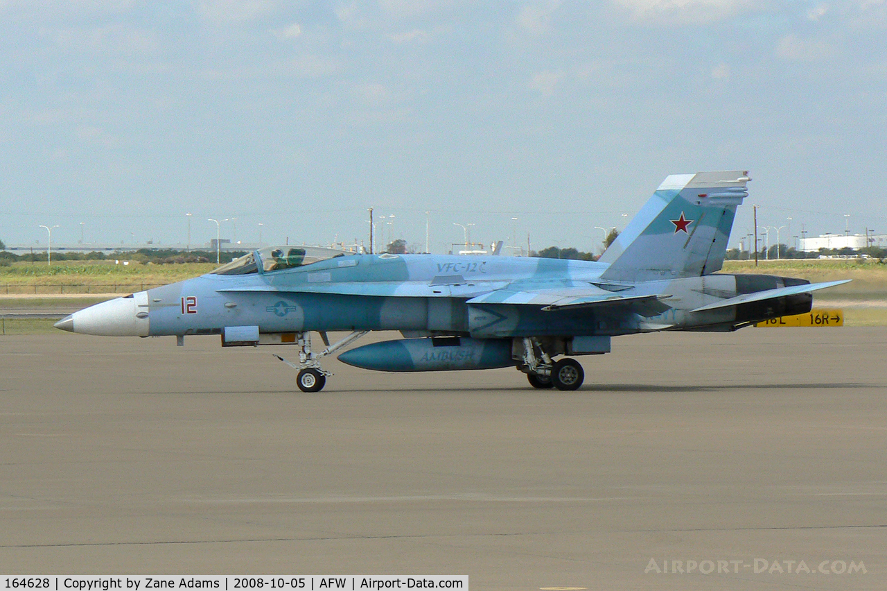 164628, 1991 McDonnell Douglas F/A-18C Hornet C/N 1045/C257, Fighting Omar's F/A-18C Aggressor at Alliance - Fort Worth