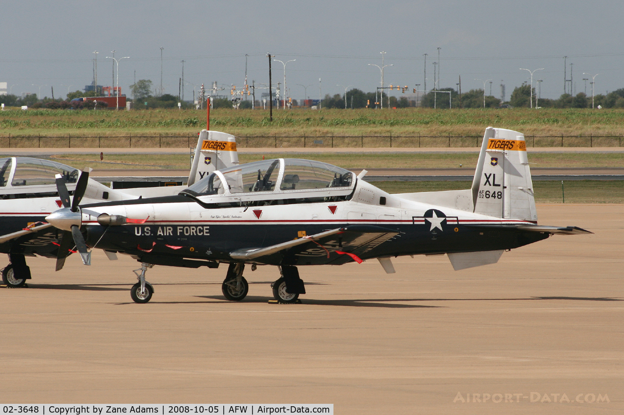 02-3648, 2002 Raytheon T-6A Texan II C/N PT-189, At Alliance - Fort Worth