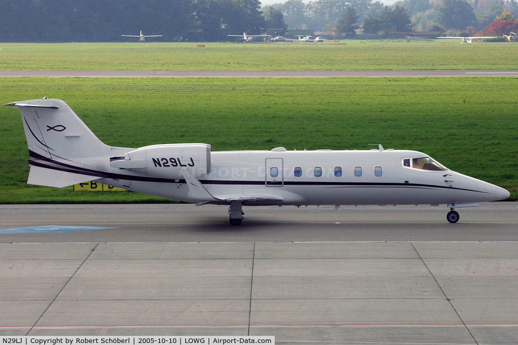 N29LJ, 2001 Learjet Inc 60 C/N 240, Businessflight to LOWG/GRZ