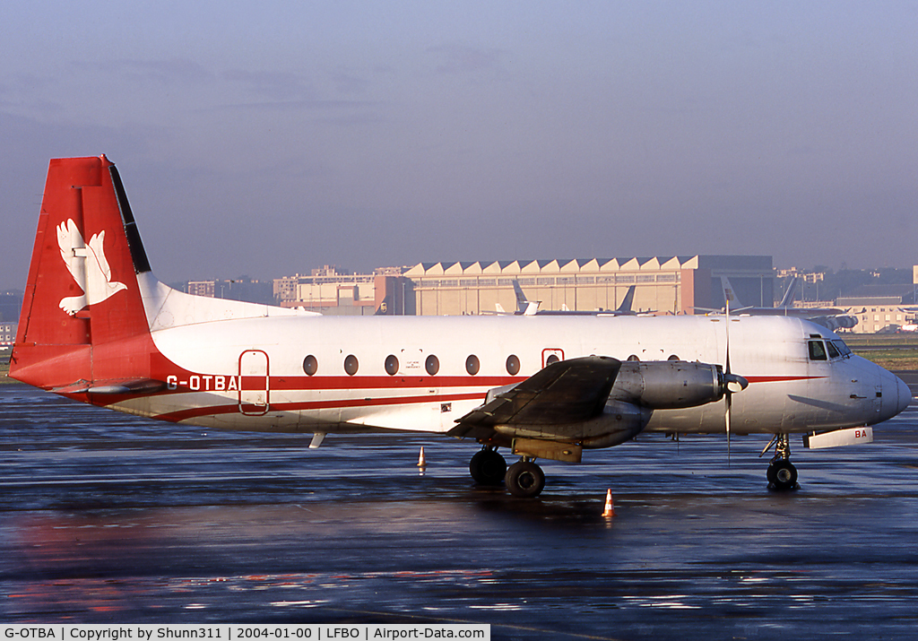G-OTBA, 1973 Hawker Siddeley HS.748 Series 2A C/N 1712, Parked in Royal Tongan Airlines c/s and used by Emerald Airways