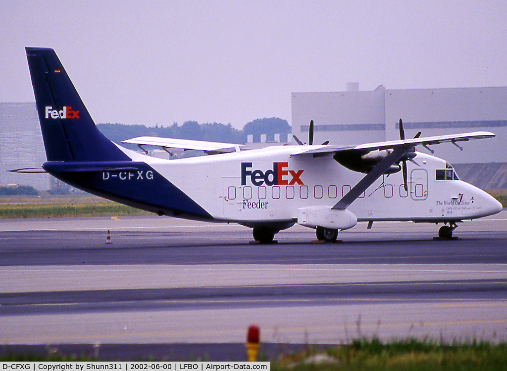 D-CFXG, 1989 Short 360-300 C/N SH.3753, Parked at the Cargo apron...