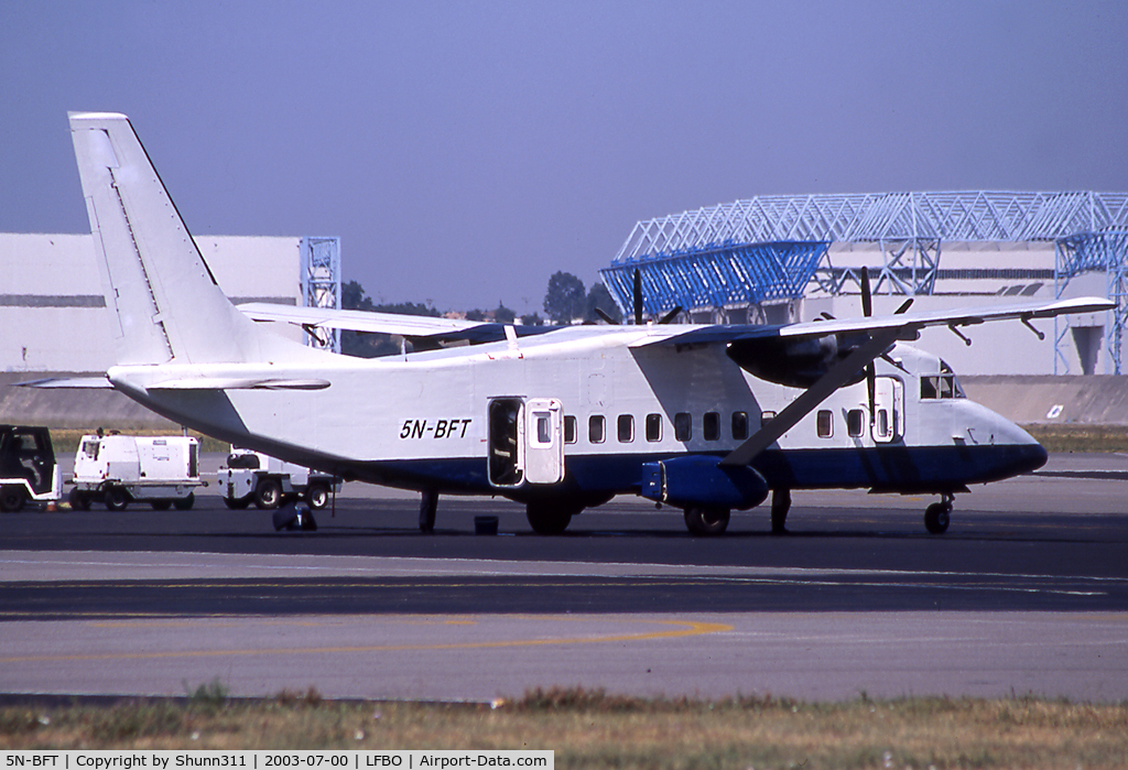 5N-BFT, 1987 Short 360-300 C/N SH.3731, Parked at the General Aviation area... Waiting his ferry flight to Nigeria...
