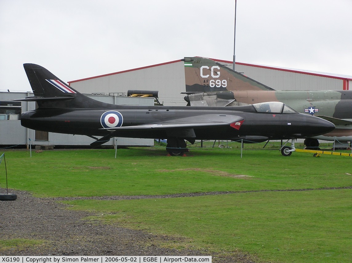 XG190, Hawker Hunter F.51 C/N 41H/680284, Preserved Hunter in Midland Air Museum
