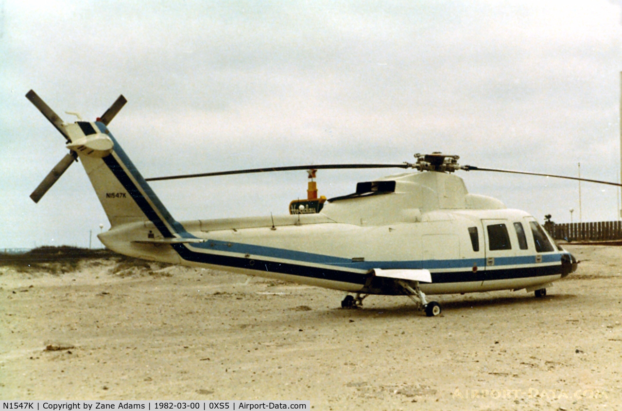 N1547K, 1980 Sikorsky S-76A C/N 760085, Sikorsky S-76A on South Padre Island Beach