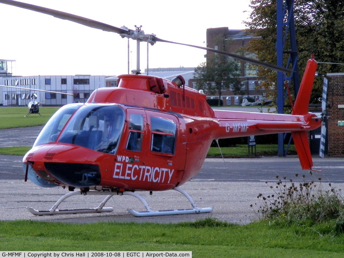 G-MFMF, 1981 Bell 206B JetRanger III C/N 3569, WESTERN POWER DISTRIBUTION (SOUTH WEST) PLC