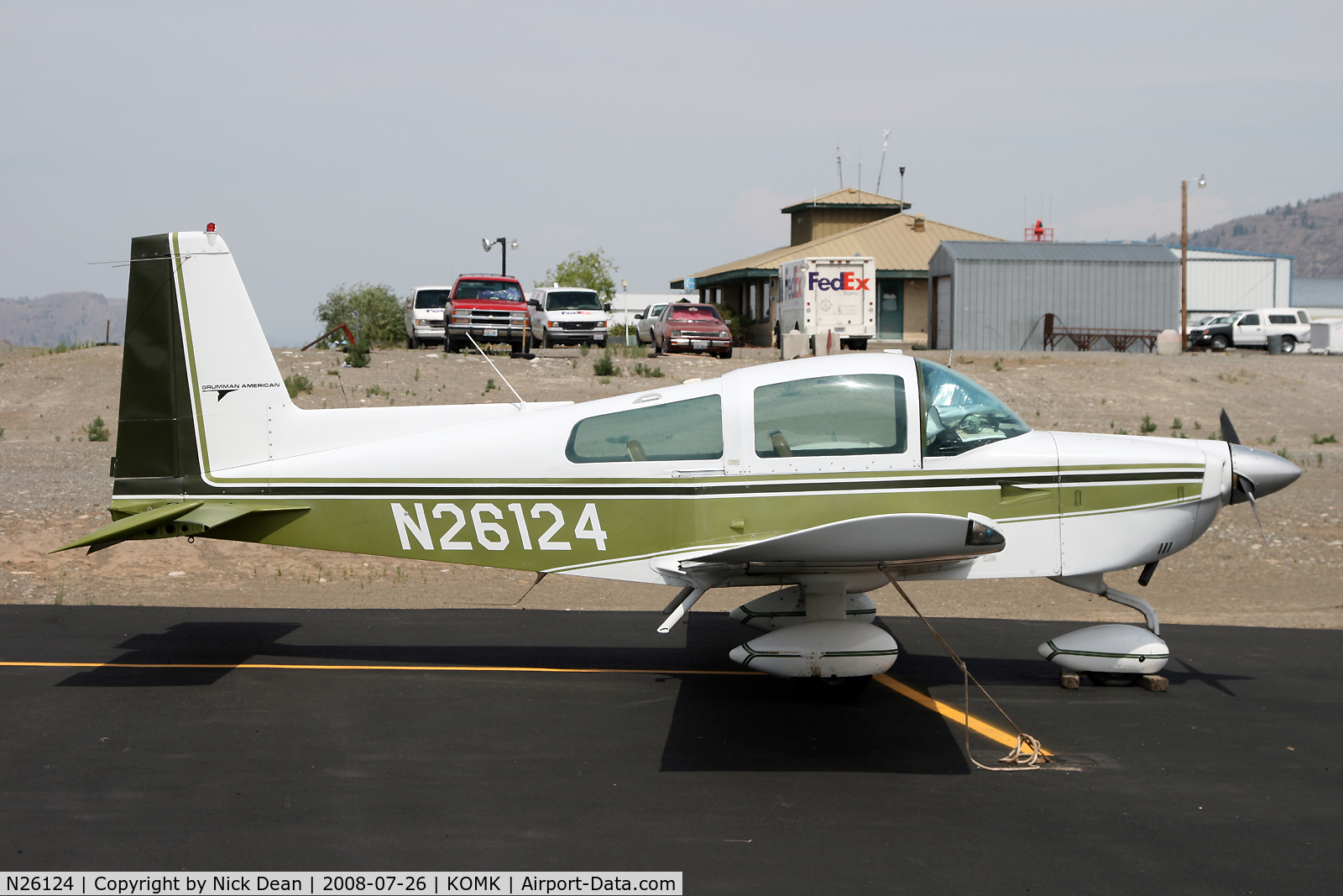 N26124, 1977 Grumman American AA-5A Cheetah C/N AA5A0444, /