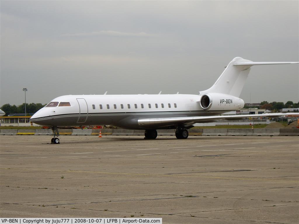 VP-BEN, 1998 Bombardier BD-700-1A10 Global Express C/N 9020, at Le Bourget