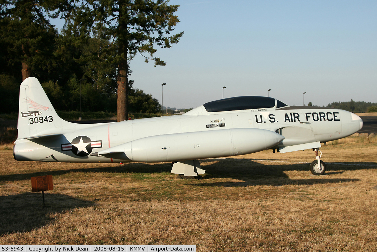 53-5943, 1953 Lockheed T-33A Shooting Star C/N 580-9419, /