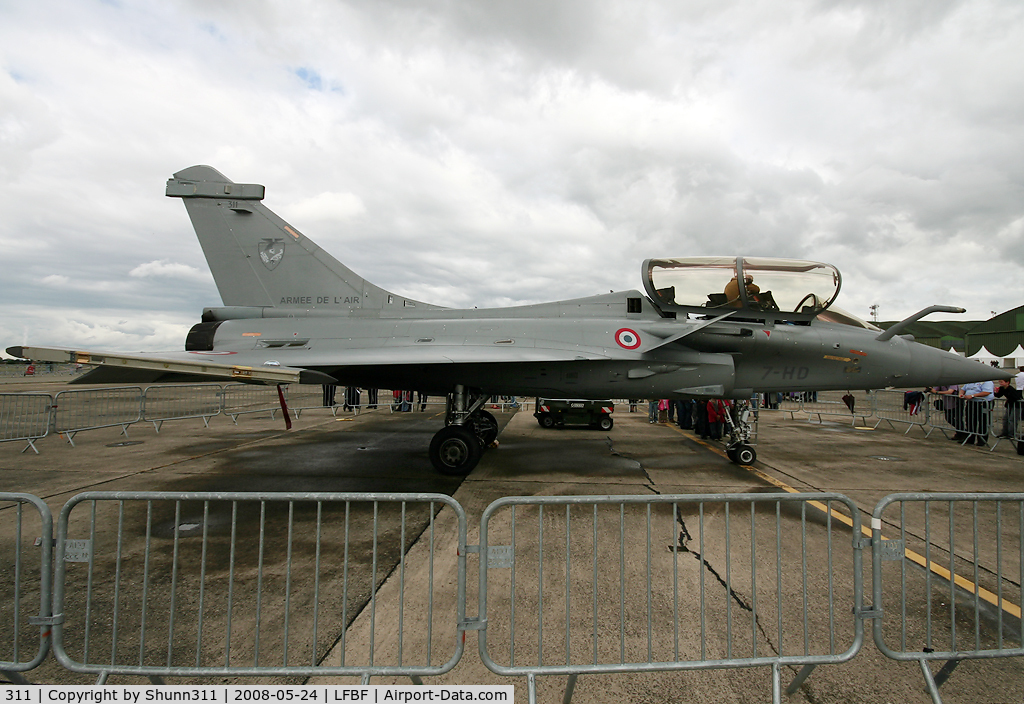 311, Dassault Rafale B C/N 311, Used as static display during Air Expo Airshow 2008 at LFBF