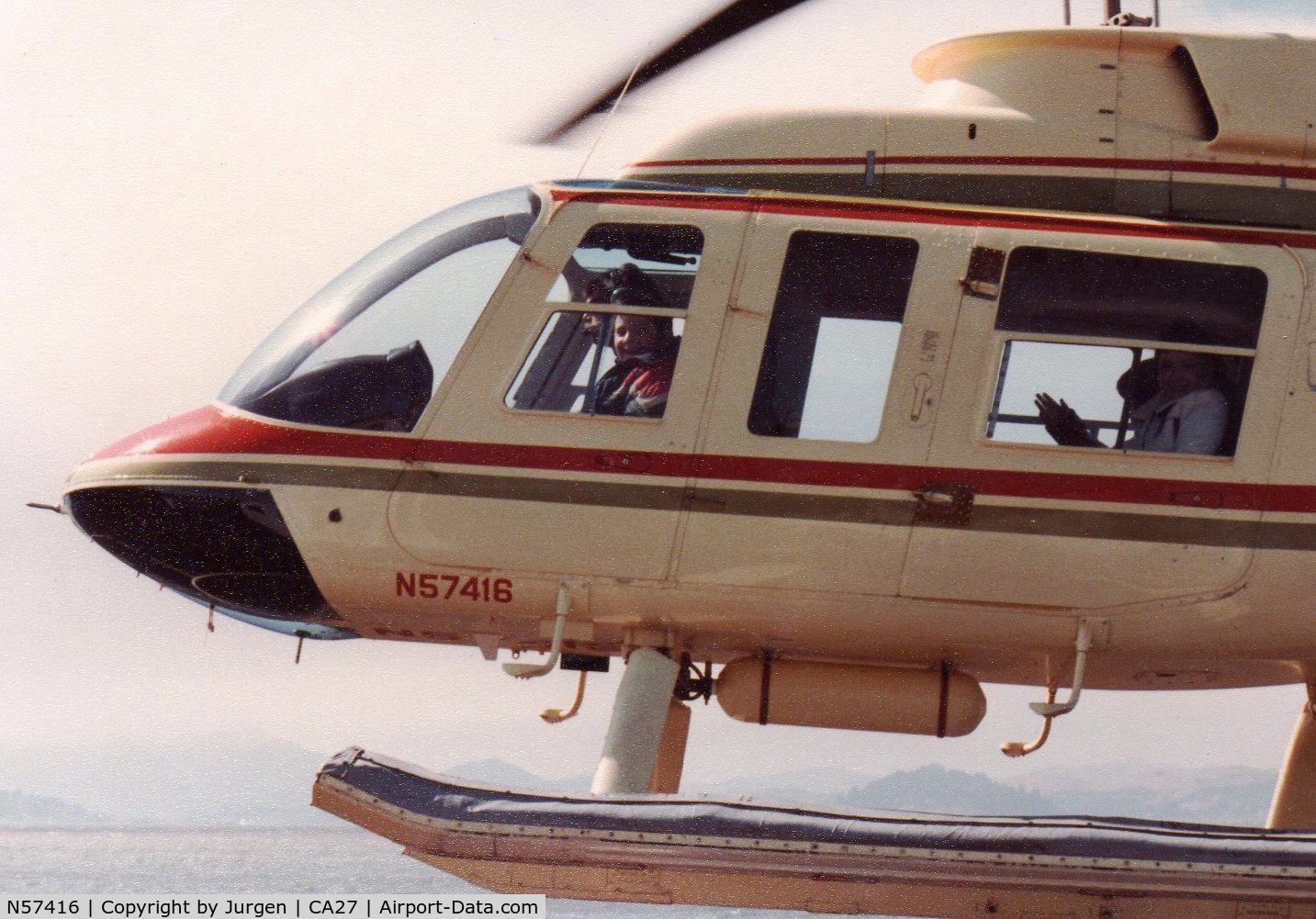 N57416, 1980 Bell 206L-1 LongRanger II C/N 45475, In San Francisco