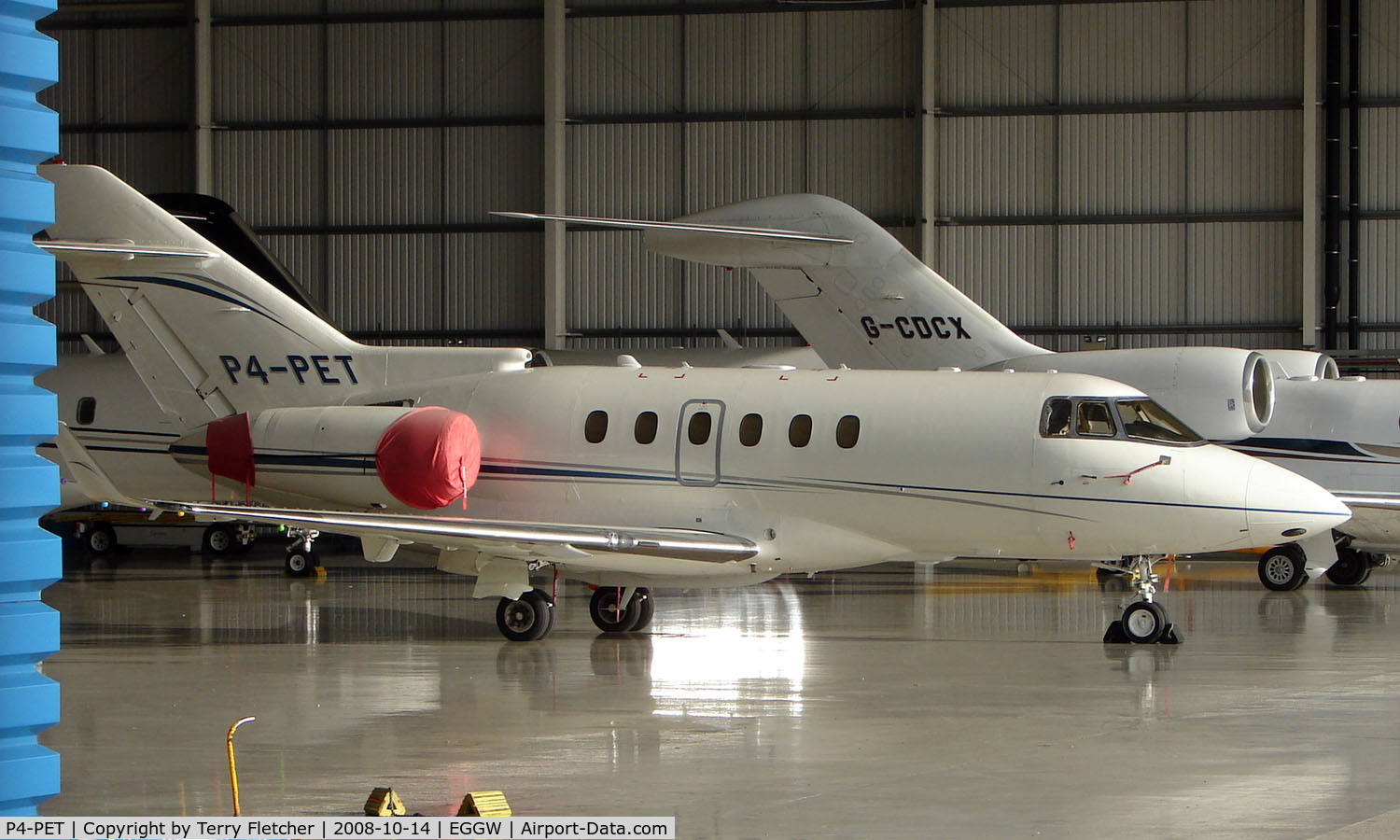 P4-PET, 2008 Hawker Beechcraft 900XP C/N HA-0035, Hawker 900XP Hangared at Luton Uk