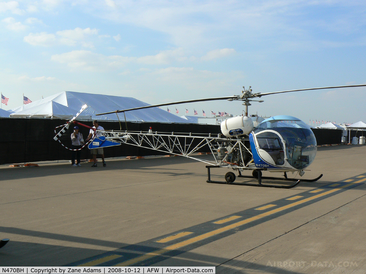 N470BH, Bell 47G-4A C/N 7706, At the 2008 Alliance Airshow
