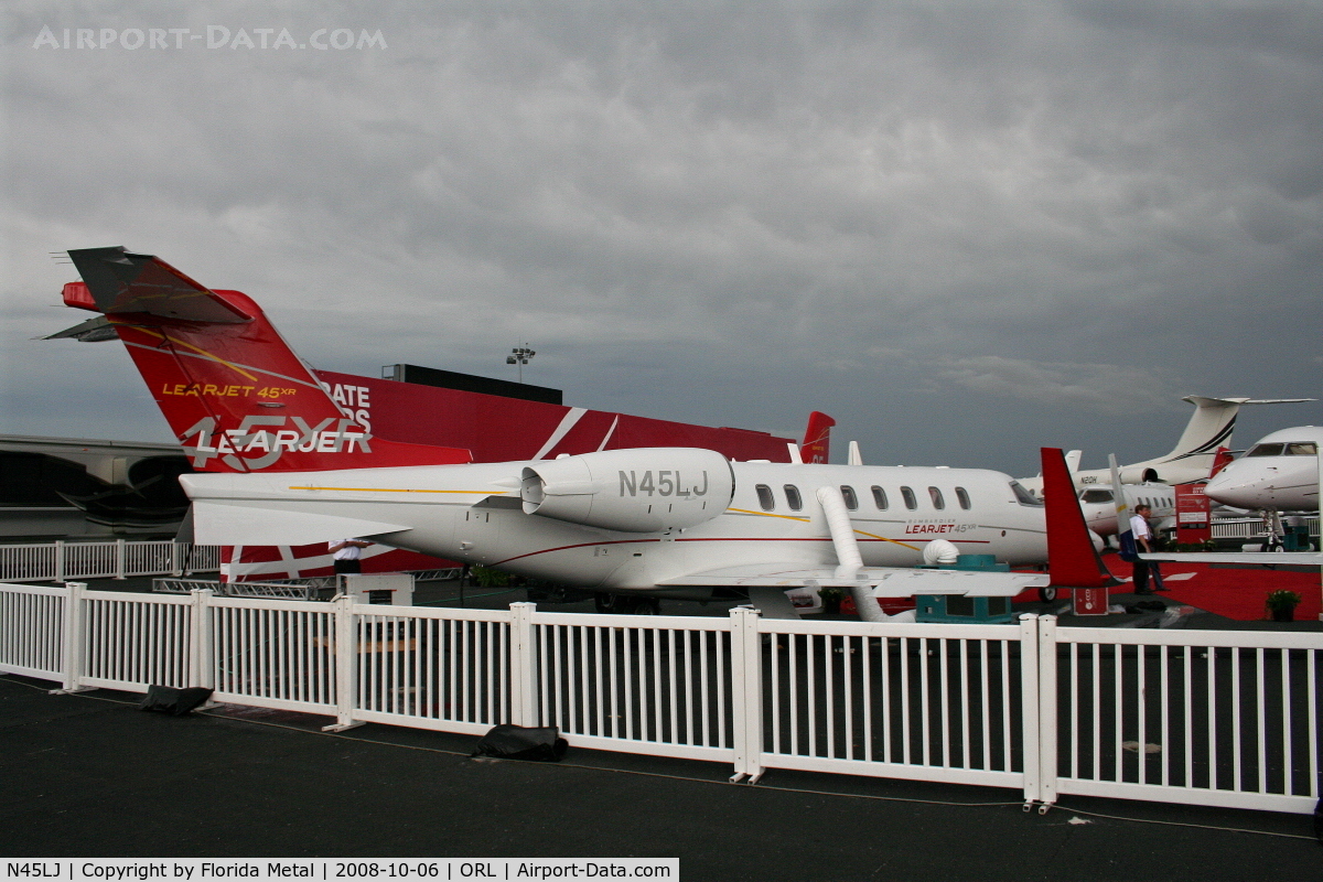 N45LJ, 2004 Learjet Inc 45 C/N 45-239, Lear 45 at NBAA in Bombardier display