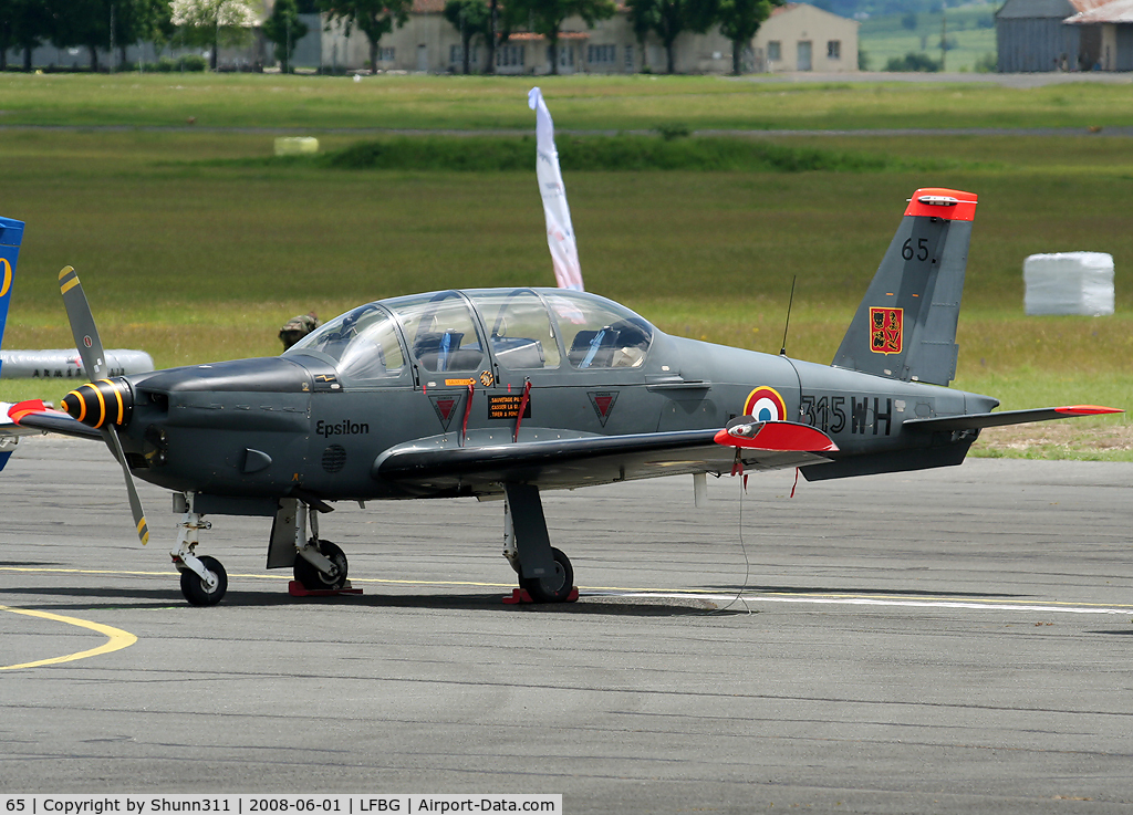 65, Socata TB-30 Epsilon C/N 65, Used as a demo aircraft during LFBG Airshow 2008