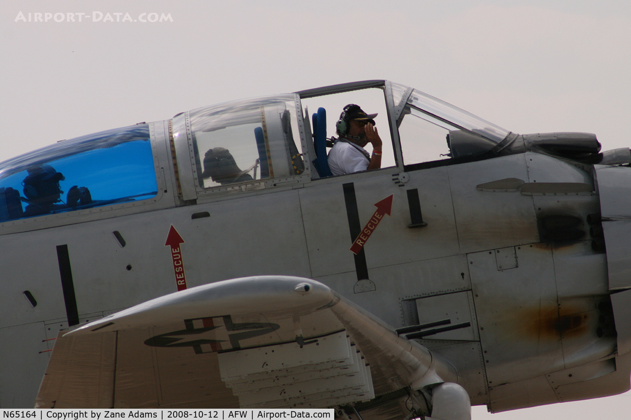 N65164, 1955 Douglas EA-1E Skyraider AD-5W C/N 55-471DH, At the 2008 Alliance Airshow