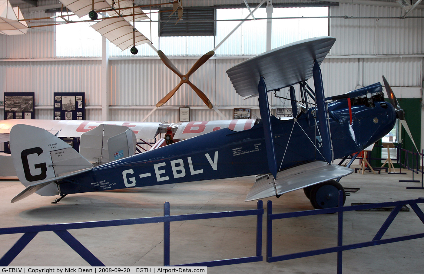 G-EBLV, 1925 De Havilland DH-60 Moth C/N 188, Old Warden