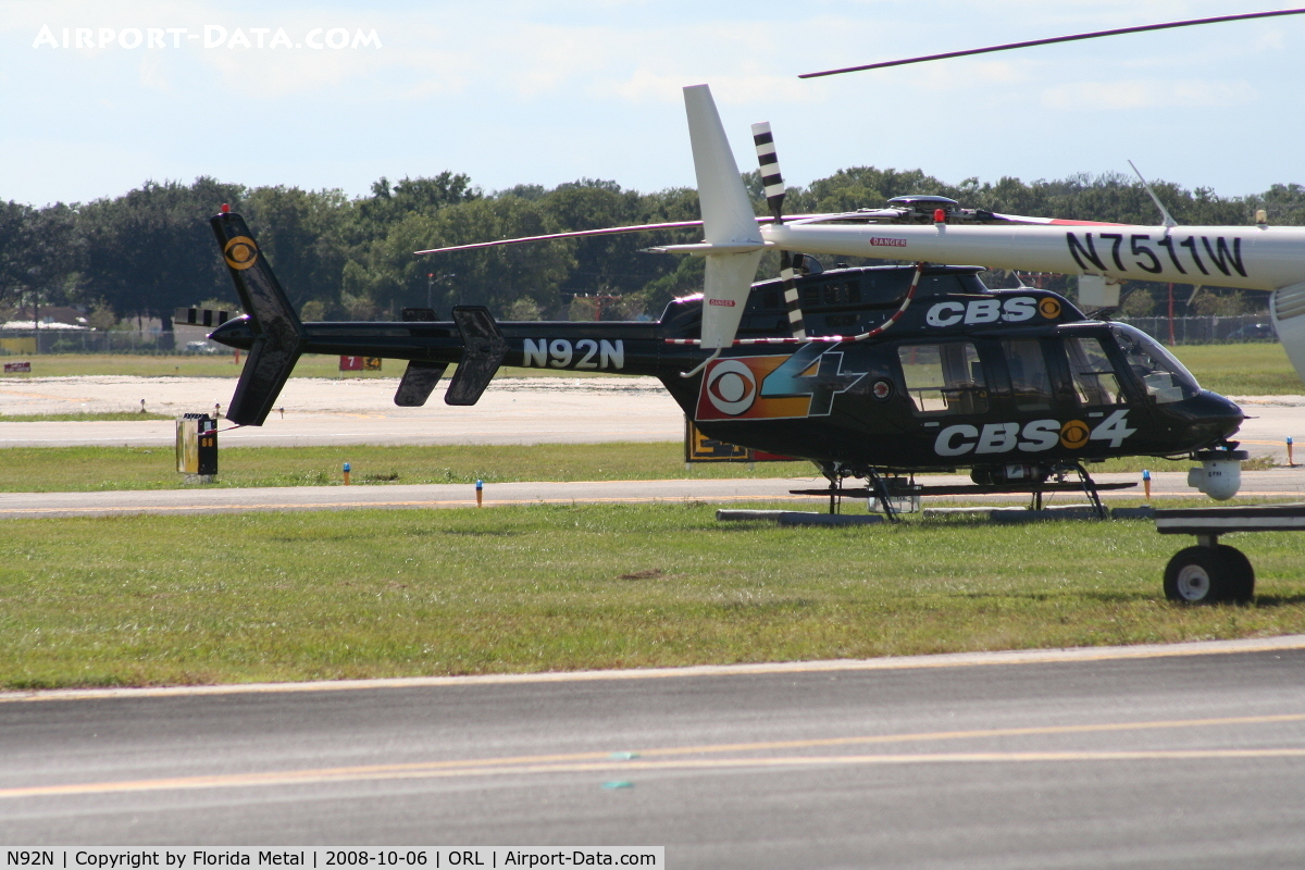 N92N, 1997 Bell 407 C/N 53093, Visitor from South Florida - CBS 4 at NBAA Orlando