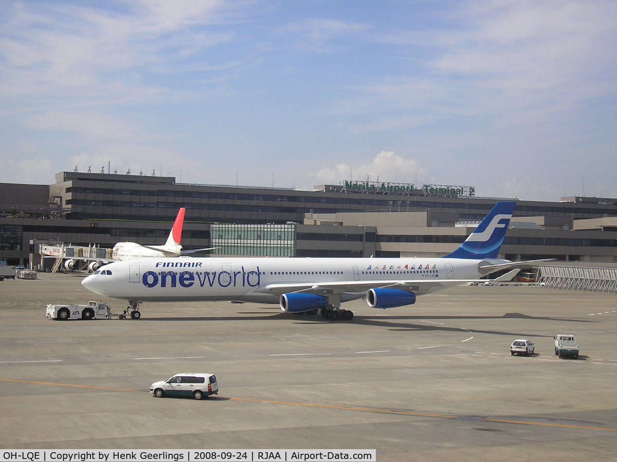 OH-LQE, 2008 Airbus A340-313E C/N 938, Spcl cs One World, Finnair