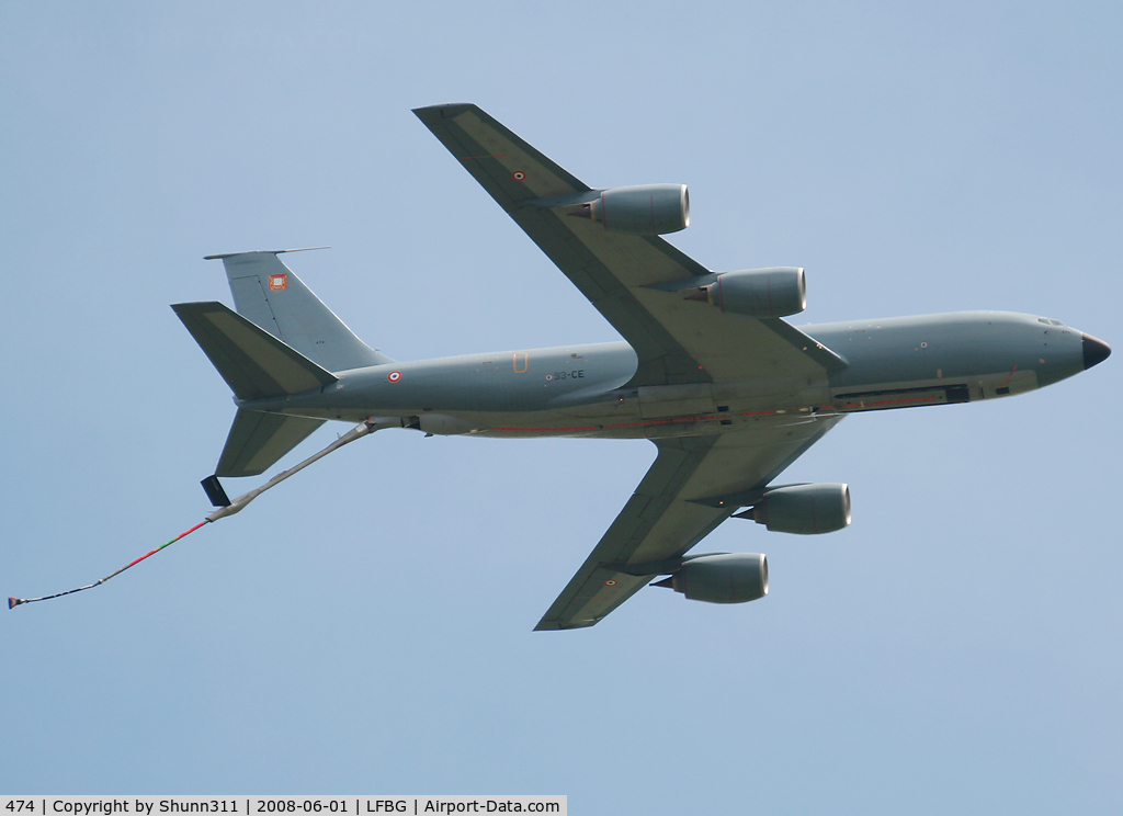 474, 1964 Boeing C-135FR Stratotanker C/N 18683, Solo passing over the Air Force Base during LFBG Airshow 2008...