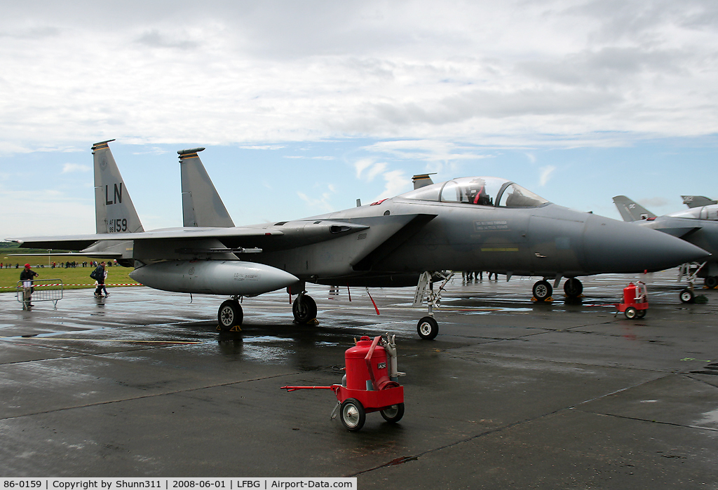 86-0159, 1986 McDonnell Douglas F-15C Eagle C/N 1006/C387, Displayed during LFBG Airshow 2008