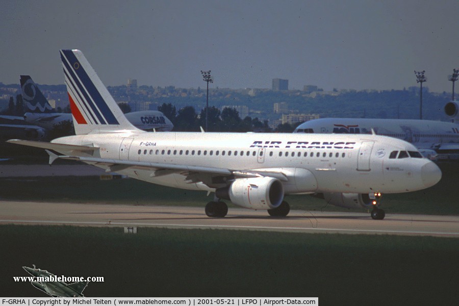 F-GRHA, 1999 Airbus A319-111 C/N 938, Air France