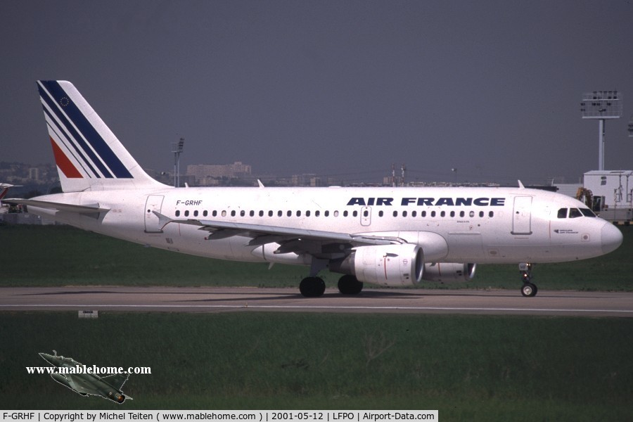 F-GRHF, 1999 Airbus A319-111 C/N 1025, Air France