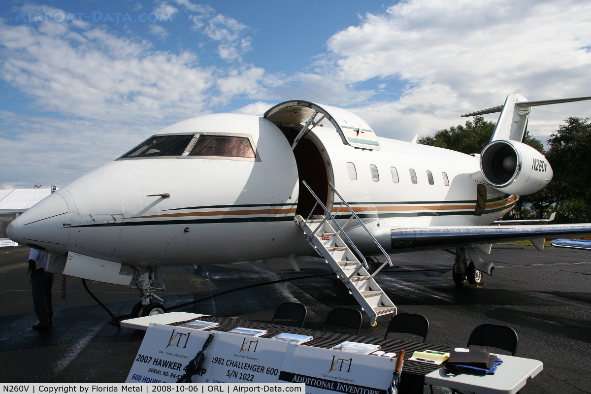N260V, 1981 Canadair Challenger 600 (CL-600-1A11) C/N 1022, Challenger 600 at NBAA